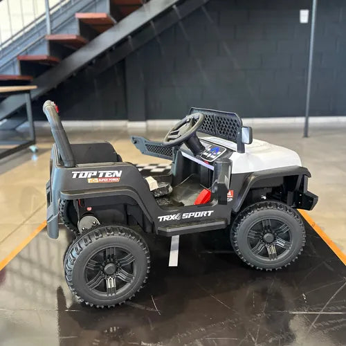 Jeep Elétrico Infantil Utv - Com Controle Remoto - Branco - Imagem 4