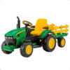 Trator Elétrico Infantil John Deere Verde E Amarelo