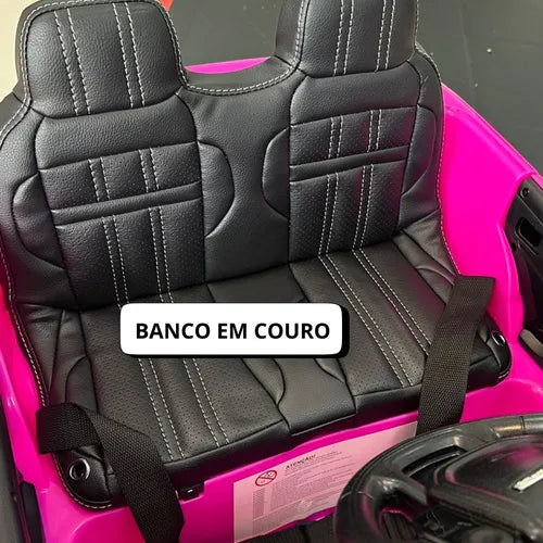 Range Rover Evoque Infantil Com Dvd - Pneu De Borracha - Led Rosa-chiclete - Imagem 4