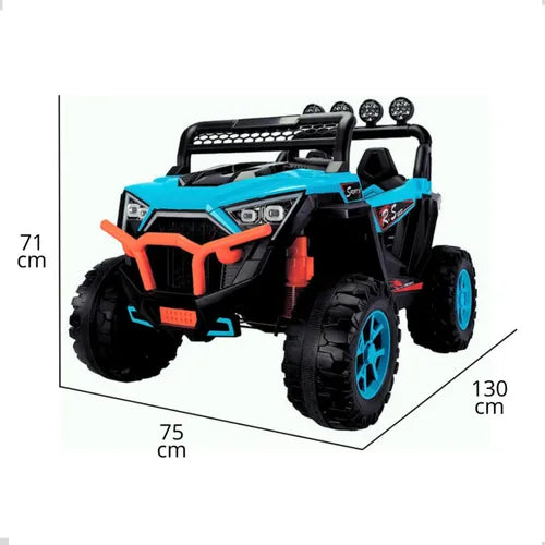Jeep Utv Elétrico Infantil 12v Controle Remoto Som Músicas - Imagem 7