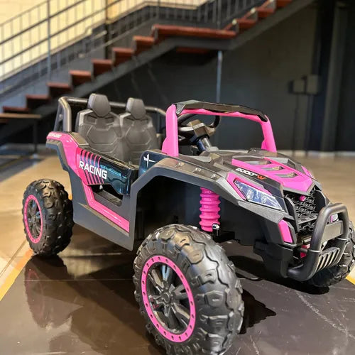 Carrinho Elétrico Infantil Racing 12v - Pneu De Borracha Vermelho - Imagem 6