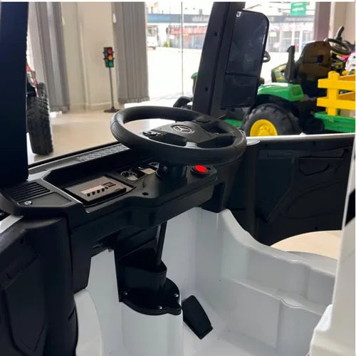 Caminhão Elétrico Infantil Mercedes Mp3 Som Luz De Led Usb Branco - Imagem 5